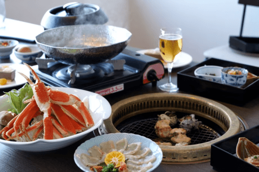 【ふぐ蟹合戦】旨味たっぷり蟹しゃぶ＆香ばしい焼きふぐ！冬の二大味覚Wメインの極上海鮮グルメプラン