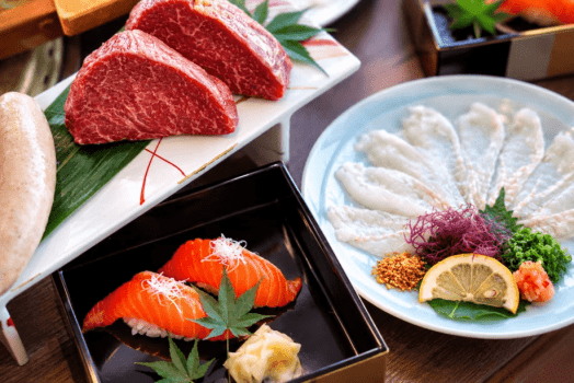 【地元食材を味わう】宗像牛×あなご×ジャパンサーモン 生け簀で鯛すくい体験&豪華船盛り!【1泊夕食付】 【地元食材を味わう】宗像牛×あなご×ジャパンサーモン 生け簀で鯛すくい体験&豪華船盛り!【1泊夕食付】