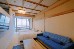 ＜２F＞和モダンビューバス付ツイン客室／約42㎡／2名まで｜205/206