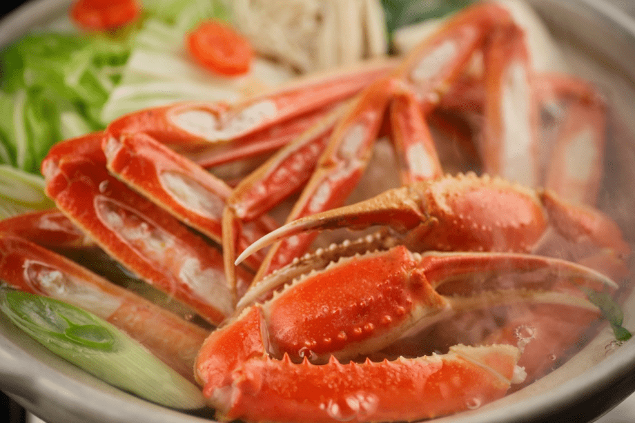 【日帰り昼食】《定番》1.5匹スタンダードコース│3大カニ料理　鍋・焼き・刺し