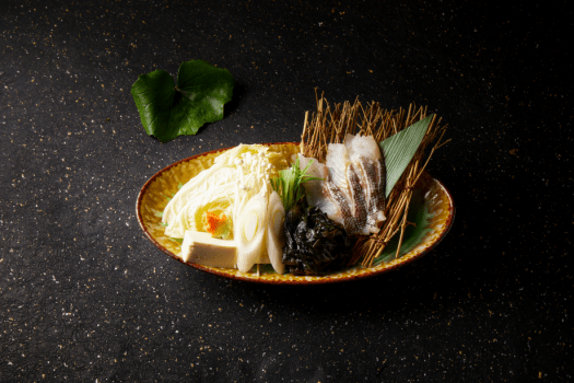 春の海会席　春わかめと旬魚のしゃぶ鍋