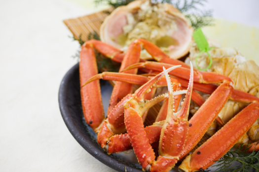 【一番人気】～活松葉ガニのセイロ蒸し付き！焼・刺・鍋も食べられる、満腹フルコース～ひとり蟹2匹『蟹三昧フルコース』