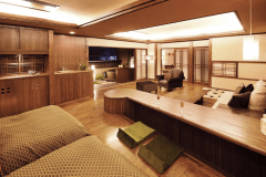 ［露天風呂付プレミアムスイート］■月雫■リビング/ベッドサイド