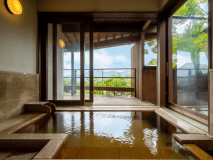 【つくし】贅沢に温泉を堪能できる客室風呂