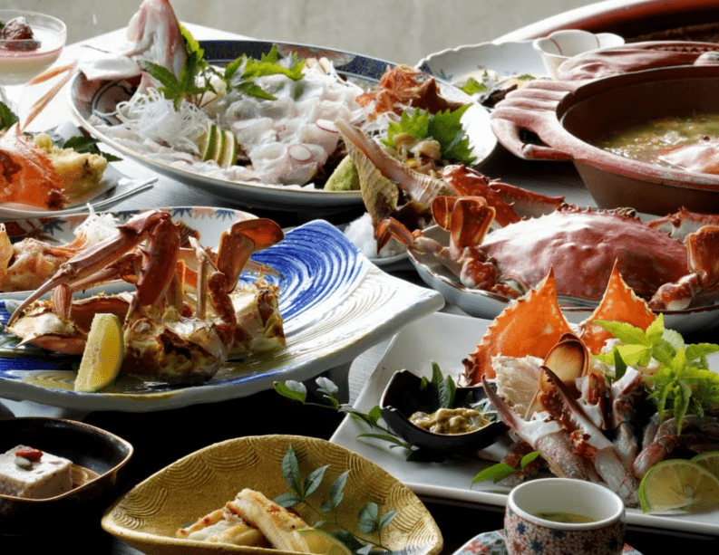 【カニ三昧!豪華竹崎カニ会席】カニ刺し+焼カニ+茹でカニ! 【カニ三昧!豪華竹崎カニ会席】カニ刺し+焼カニ+茹でカニ!