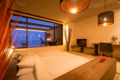 【デザイナーズルーム】露天風呂付和洋室＜絶景オーシャンビュー＞