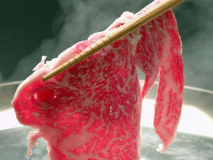 近江牛のしゃぶしゃぶ／認定・近江牛をしゃぶしゃぶでお召し上がりください。