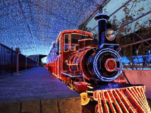 光に包み込まれ、光で遊ぶ体験空間【HIKARIUM】銀河鉄道ミルキーウェイ