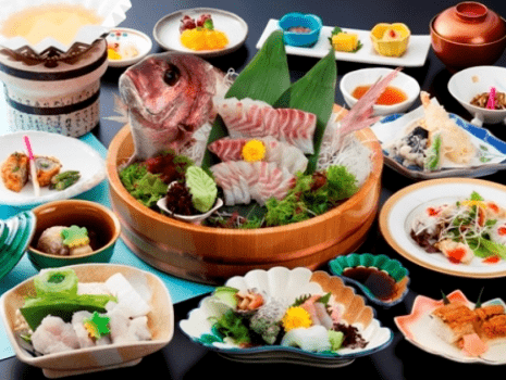 【個室料亭】淡路島の旬の味覚を堪能♪淡路産はも鍋と鯛の活造り会席☆