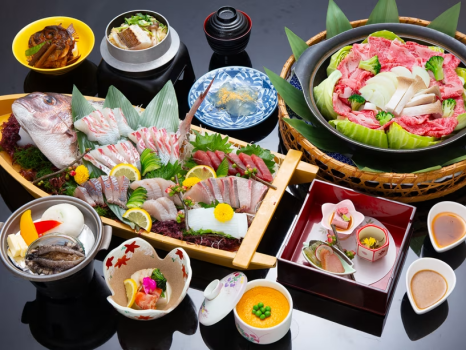 【個室料亭で味わう】鯛・あわび・島の旬魚と淡路牛の淡路島満載会席