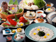 夏限定☆ちょっぴりリッチな鱧三昧☆伊勢海老＆鯛姿造り付～夕食お部屋食