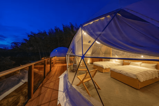 ジュニアスイート【せせらぎ】デッキ夜景外観