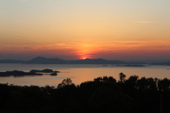 日本の夕陽百選に選ばれた夕陽