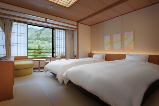 ◆お部屋一例　ベッドのお部屋で朝食後も、もうひと眠り･･･