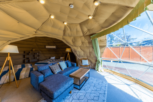 【Connect Dome】Spaciousness of two domed tents♪