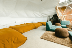 【1】温泉付きドームテント　ダブル×2 ＆ シングル×2