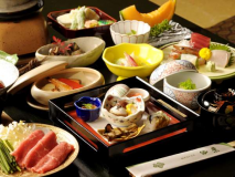 ホテル仙景は朝夕食ともお部屋にて ホテル仙景は朝夕食ともお部屋にて