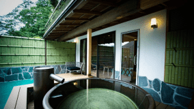 【宇治】自家源泉の展望露天風呂付／和室二間70㎡