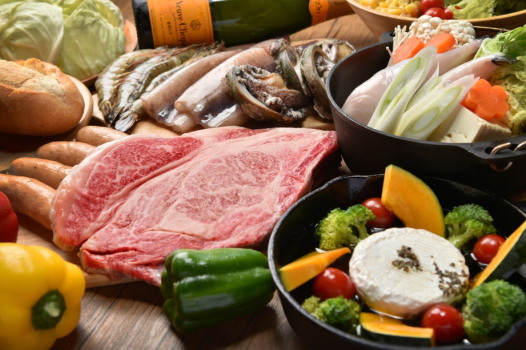 【선택 가능한 식사 플랜/글램핑 BBQ】취향에 맞게 바꿔서 즐길 수도 있는 글램핑 BBQ【1박 2식 포함】