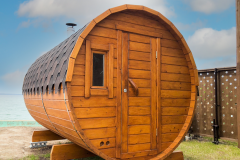 附設圓木桶三溫暖的Marine Dome