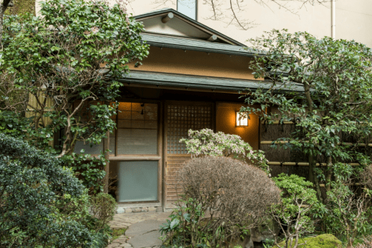 [TSUKUSHI] Separate room with a half open-air bath and free-flowing hot-spring water / Japanese-style room 10 + 6 tatami mats / Villa Size: 40 m&sup2;