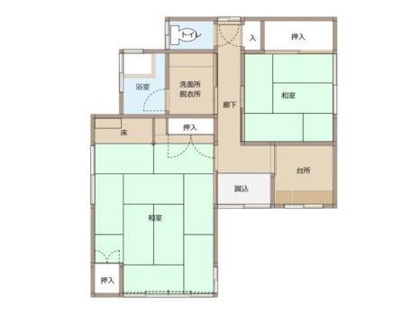 [AOI] Separate room with half-open-air bath and free-flowing hot-spring water / Japanese-style room 9.5 + 4.5 tatami mats / Villa Size: 33 m&sup2;