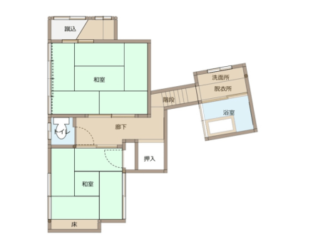 [KARUKAYA] Separate room with a half open-air bath and free-flowing hot-spring water / Japanese-style room 6 + 4.5 tatami mats / Villa Size: 27 m&sup2;