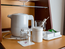 スタンダード備品  グラス、カップ、ポット、アイスペール、お茶