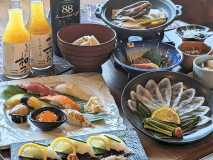 年末年始＜12/30～1/2＞「鮨屋台」年越し特別コース／鯛の船盛＆ふぐ刺し【1泊2食付】