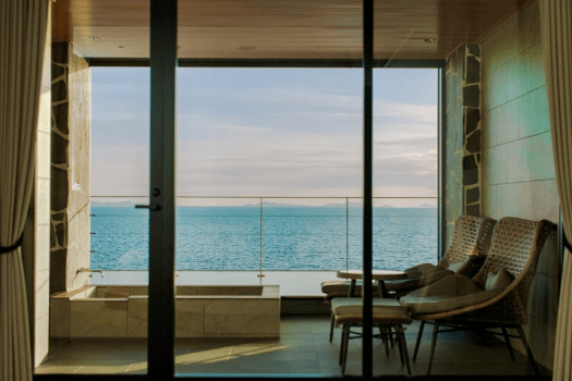 【公式限定｜3～4月】離れ ゆらぎ｜海辺の露天&times;三河会席◆葵〈一泊二食〉※直前予約OK