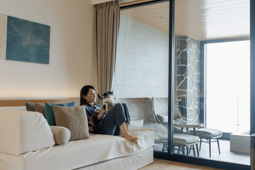 【公式限定｜3～4月】離れ ゆらぎ｜海辺の露天&times;三河会席◆葵〈一泊二食〉※直前予約OK