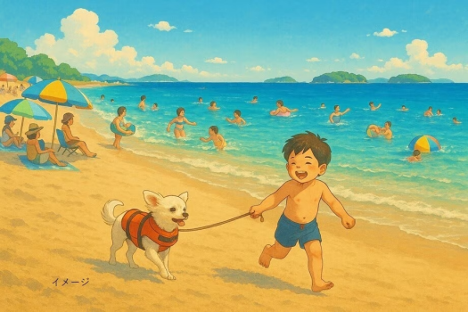 【愛犬と夏満喫｜三河会席◆極】ワンちゃんもみんなも嬉しい5大特典付き！徒歩2分のビーチへGO！