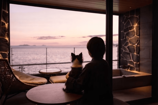 言葉はいらない、この景色と、この子がいればいい。
夕暮れの三河湾を、愛犬と並んでただ眺める。
そんな時間が、一番の記念日になりました。
※客室・設備はお部屋タイプにより異なります 言葉はいらない、この景色と、この子がいればいい。
夕暮れの三河湾を、愛犬と並んでただ眺める。
そんな時間が、一番の記念日になりました。
※客室・設備はお部屋タイプにより異なります