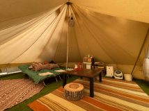 ★駐車場、トイレ、給水場が近くて便利！！！グランピングサイト★ １２畳２〜６名様までご利用可能なテントサイト（Cサイト）