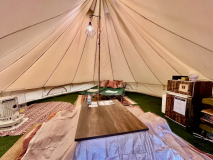 〈日帰りプラン〉日帰りでBBQも焚火も存分に楽しもう★☆コタツ付き冬のグランピングサイト2〜6名様までご利用可能なテントサイト（Cサイト）2025/11/1 ～ 2026/4/12のご予約はこちら