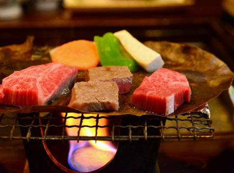 飛騨牛のほう葉味噌焼き付コース 【1泊2食付きプラン】 飛騨牛のほう葉味噌焼き付コース 【1泊2食付きプラン】