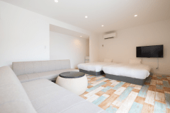 【1棟貸切/1〜4名】駿河湾を望むA棟（シャワー・トイレ付）