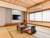 *【けやき】2021.12リニューアル客室。12.5畳/露天風呂付。客室からの眺望はありません。