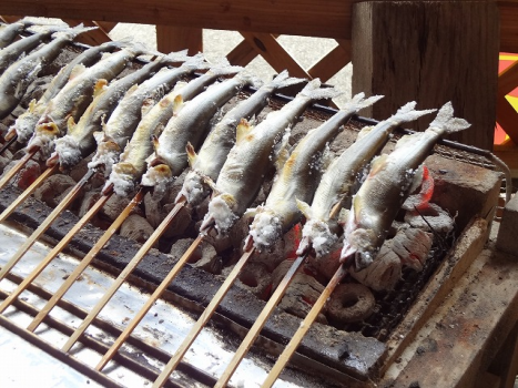 やっぱり鮎は塩焼きが一番！♪その他色々な鮎料理を楽しめますよ！！