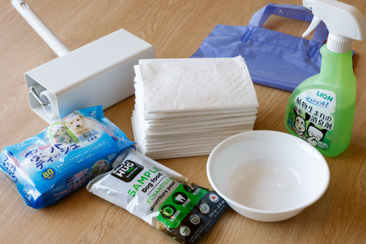 わんちゃん用備品もそろっています。ご安心ください。