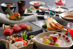 秋季限定会席「松茸入り土瓶蒸しと姫路和牛ステーキ」 秋季限定会席「松茸入り土瓶蒸しと姫路和牛ステーキ」