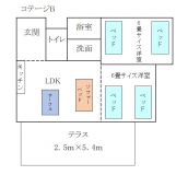 【シーサイドコテージB】2~7名定員/バス・トイレなし 【シーサイドコテージB】2~7名定員/バス・トイレなし