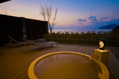 【波の風】温泉露天風呂付客室　富士山と美しい駿河湾を一望