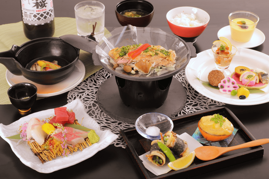 地元食材を使ったコース（2食付）■『竹コース』プラン■（2食付）