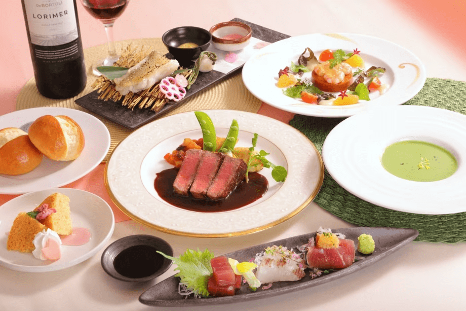 地元食材を使ったコース『松プラン』（2食付）