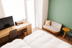 【ホテル棟一押し!!】テラスツインルーム｜海側 (23平米)