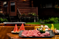 【プレミアムBBQ】ログハウスの前でちょっと贅沢なバーベキュー