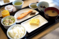 ある日の朝食　健康的な朝ごはんをご用意しています。