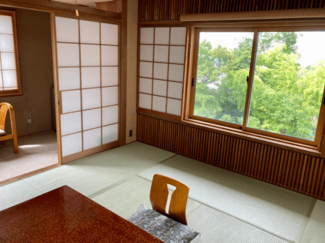 Japanese Standard room in main building, reinforced concrete, second or third floor