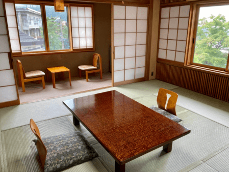 Japanese Standard room in main building, reinforced concrete, second or third floor